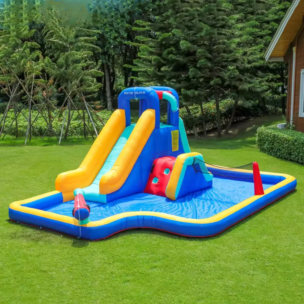 Casa de rebote inflable con soplador para niños, casa de rebote grande, cohete, Castillo de salto al aire libre