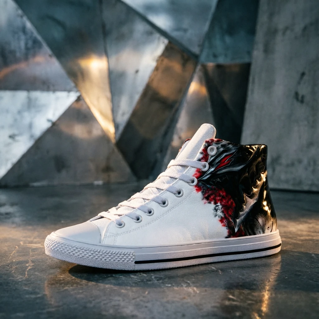 Zapatos de lona con estampado Vintage de Berserk Guts, zapatos informales de alta calidad a la moda para hombres y mujeres, zapatos diarios ligeros antideslizantes con suela suave