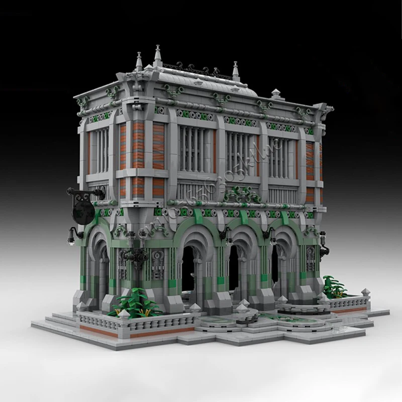 5163 PCS MOC Medievale Due Storie Castello Classico Modello Modulare Building Blocks Set FAI DA TE Educazione Mattoni Giocattolo Regalo Di Compleanno Del Capretto