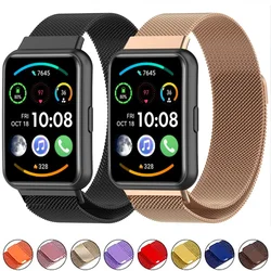 Magnetic Loop Band For Huawei Watch Fit 2 Strap Accessories stainless steel belt metal correa bracelet huawei watch fit 1 strap