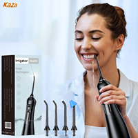 Water Flosser Cordless Water Dental Flosser with Jet Tips Waterproof Teeth Cleaning Portable Rechargeable Oral Irrigator
