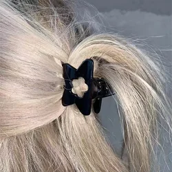 Korean New Hollow Black Star Flower Hair Claw Clips Children Charm Y2k Hairpin for Girl Hair Accessories for Women Headwear