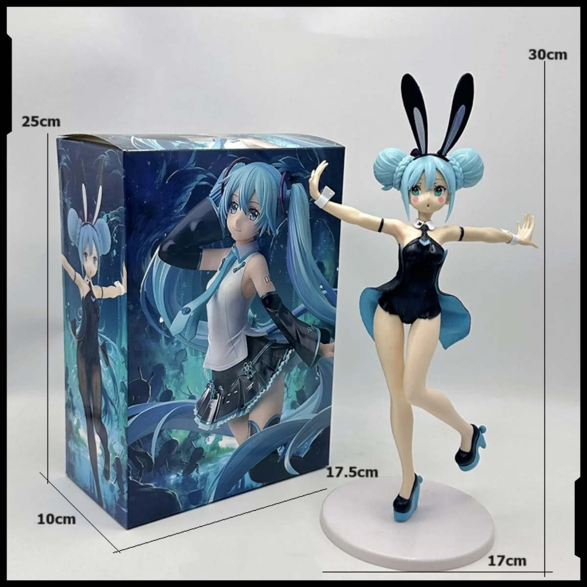 هاتسون ميكو شخصية أنيمي الأرنب فتاة ثنائية الأبعاد فتاة جميلة ميكو الطرفية الكرتون نموذج زخرفة لعبة دمية المنقولة #1
