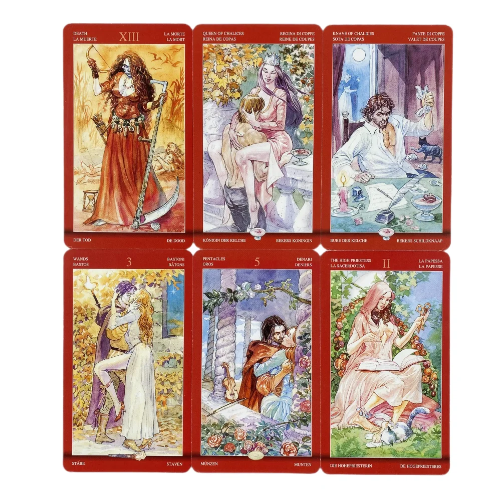 Baraja de cartas mágicas de Tarot de sexo, oráculo, visión en inglés, edición de adivinación, juegos de Borad