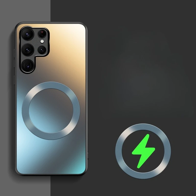 

Ultra-thin Matte Phone Case For Samsung Galaxy S25 Ultra Plus Magnetic Charging Cover Protection For GALAXY S24Plus 24ultra