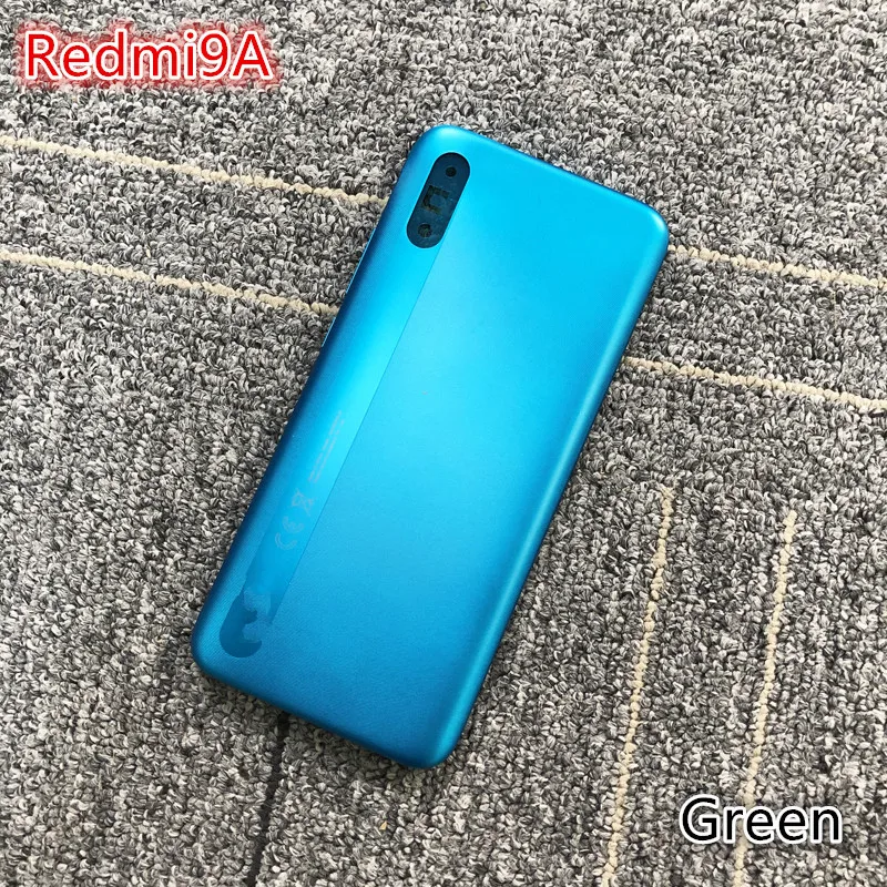 Redmi9A 9A задняя крышка аккумулятора для Xiaomi Redmi 9A, пластиковый корпус, замена запасной части для ремонта + боковые клавиши