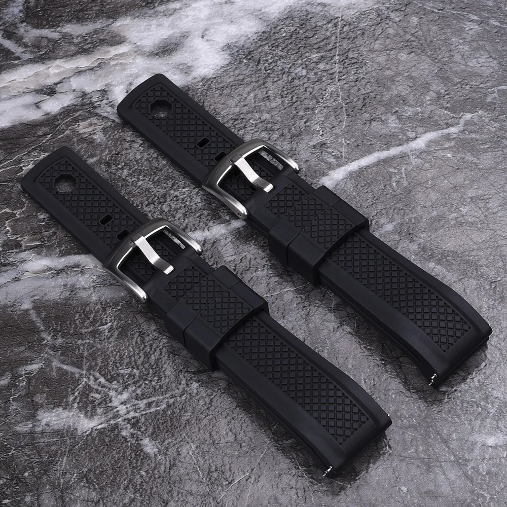20mm 22mm Premium Grade FKM Watch Bands Quick Release Fluororubber Straps New Design Wristband Unisex Diving Waterproof Belts