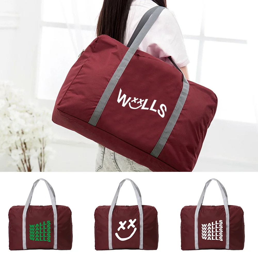 Walls Series Printed Large-capacity Portable Travel Bag Unisex Travel Accessories Foldable Portable Storage Bag