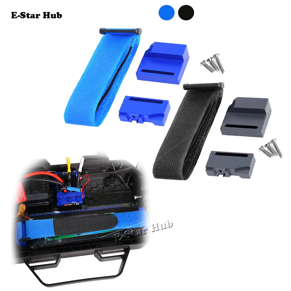 Aluminum Alloy Battery Holder for 1/10 TRAXXAS Raptor R Ford Raptor F150 Pickup Truck Four-wheel Drive Upgrade Parts Kit RC Car