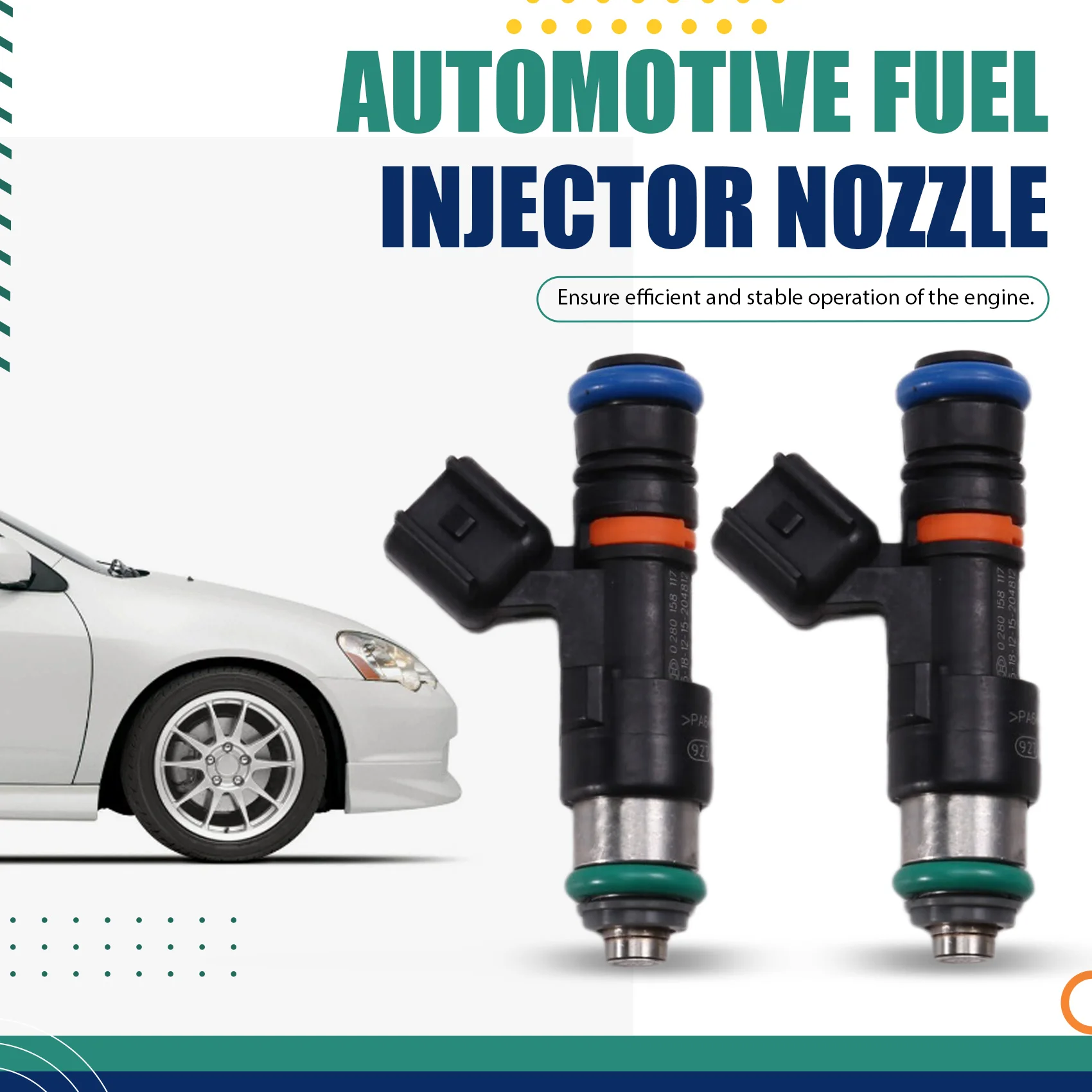 

AT92-4Pcs 0280158117 0280158298 60LB 630Cc Fuel Injector 1.8T Turbo For A4 TT Golf Jetta Acura