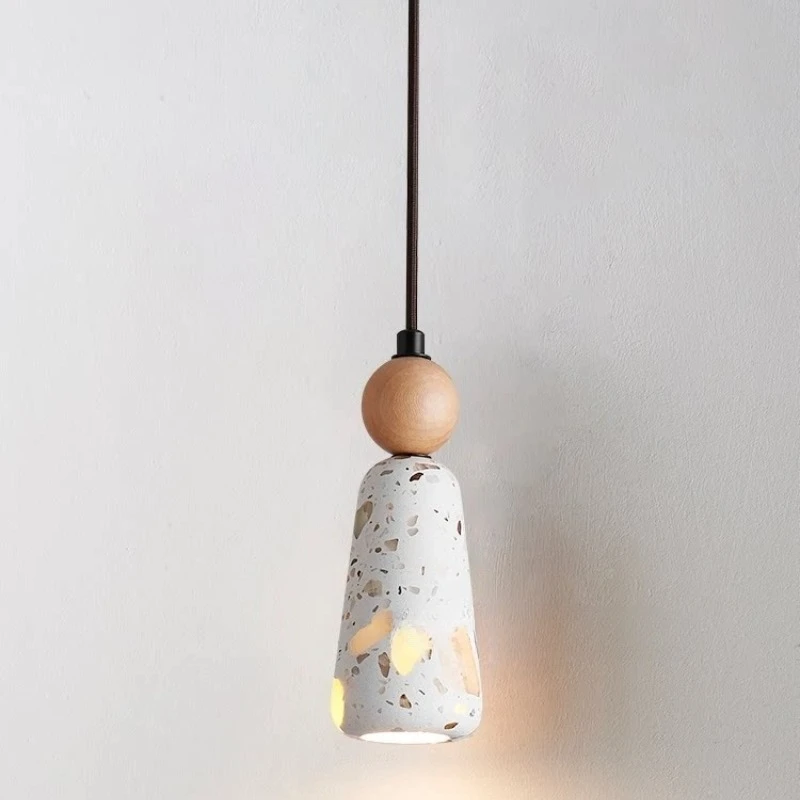 

Modern Travertine Limestone LED Pendant Lamp for Bedroom Dining Room Bedside Stone Long Line Designer Suspension Lamp Lustre byS