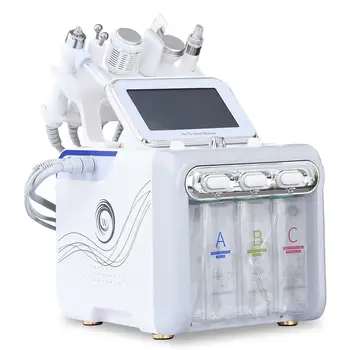 Nový 6v1 Aqua Peeling Lift Skin Bubble Oxygen Machine Péče o pleť Čisticí zařízení pro krásu obličeje 10 nejlepší prodej přístroj na čištění obličeje - №2