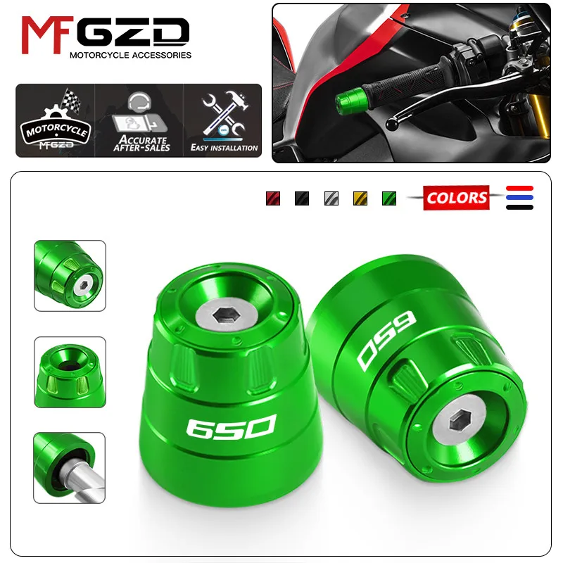 

New For Z650 Z650RS Motorcycle Accessories Handle Bar Handlebar Grips Cap End handle Plugs cap