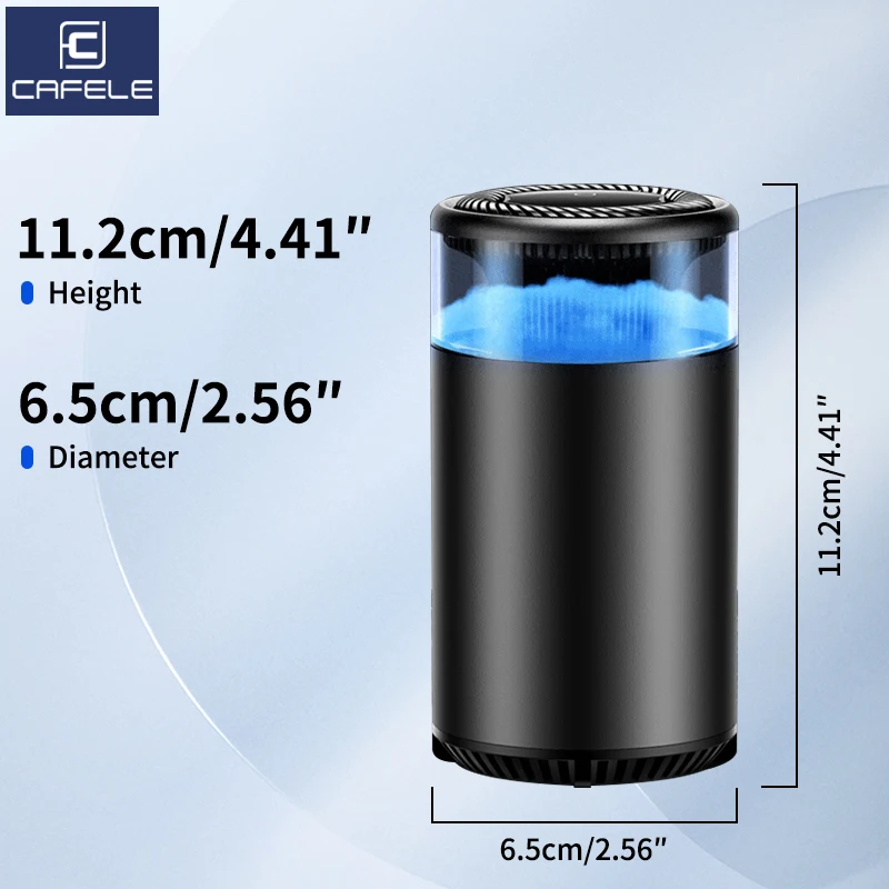 CAFELE ambientador para coche atomizador ultrasónico difusor de fragancia de coche Natural de larga duración nueva experiencia de olor aromatización de coche