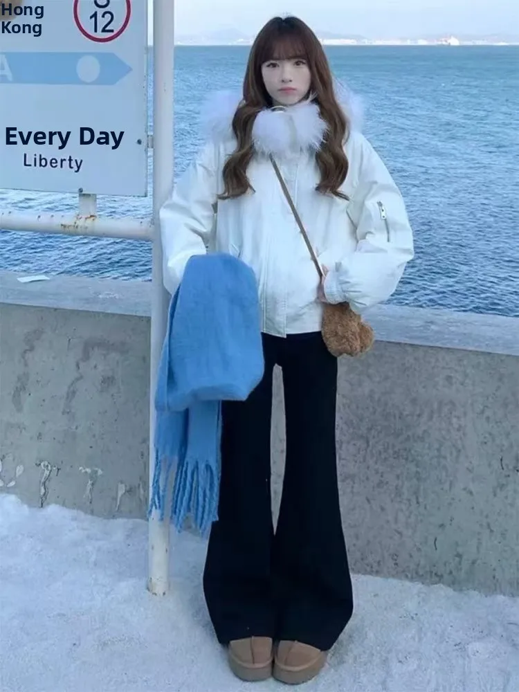 

High Waist Flared Jeans Women's Stretchy Bootcut Denim Pants Autumn Winter plus Size Straight Leg Hoof Pants Clean Fit