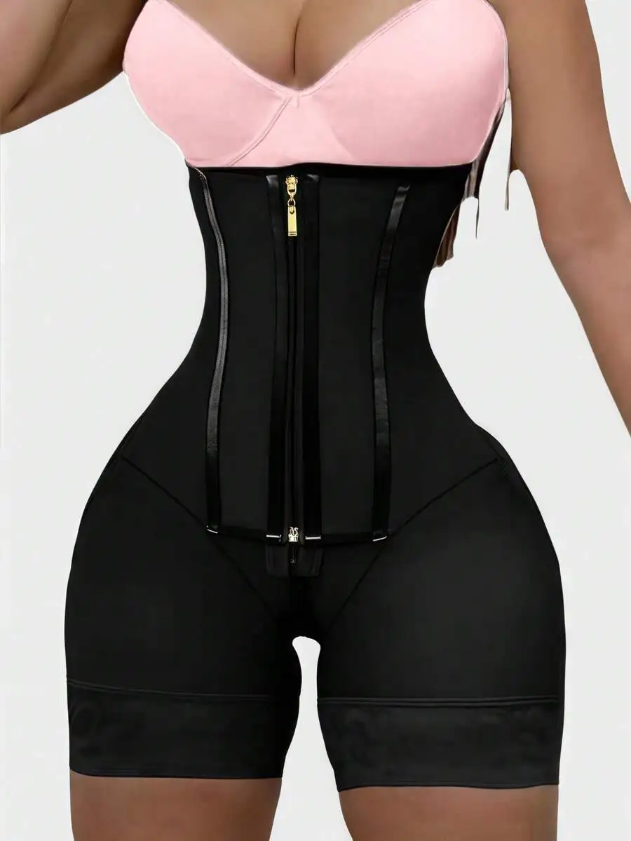 

Women Shapewear With Zipper And Button Butt Lift Belly Control Shorts
