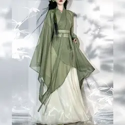 2026 chinese wei jin dynasty female daily hanfu classical literature art temperament hanfu fairy sleeves waist cinching garment