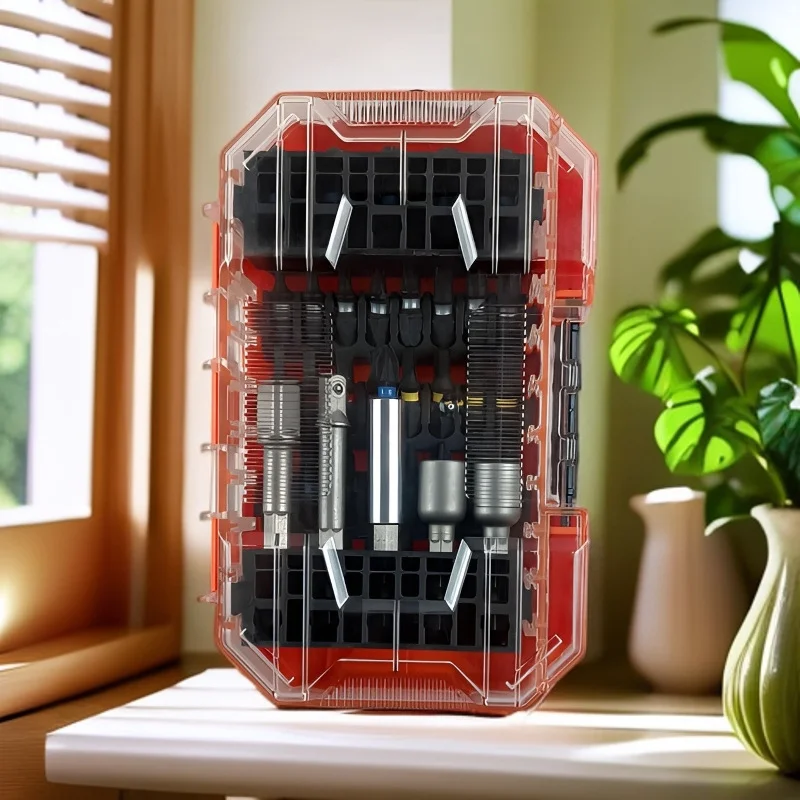 

Многофункциональный набор отверток с портативным ящиком для хранения необходимых инструментов для ремонта дома и электроники.