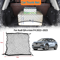 For Audi Q4 e-tron F4 2022~2025 2023 2024 SUV Car Trunk Net Storage bag Interior Luggage Cargo Organiser Accessories Auto Parts