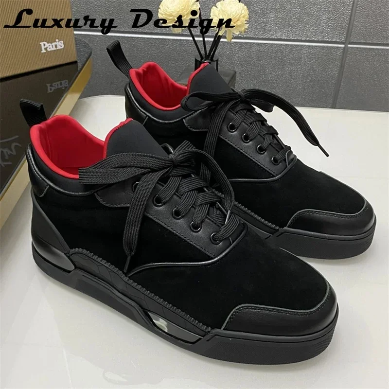 Luxury Brand Designer Chunky Sneakers Men Genuine Leather Thick Bottom Casual Shoes Platform Dad Shoes Women and Men Trainers