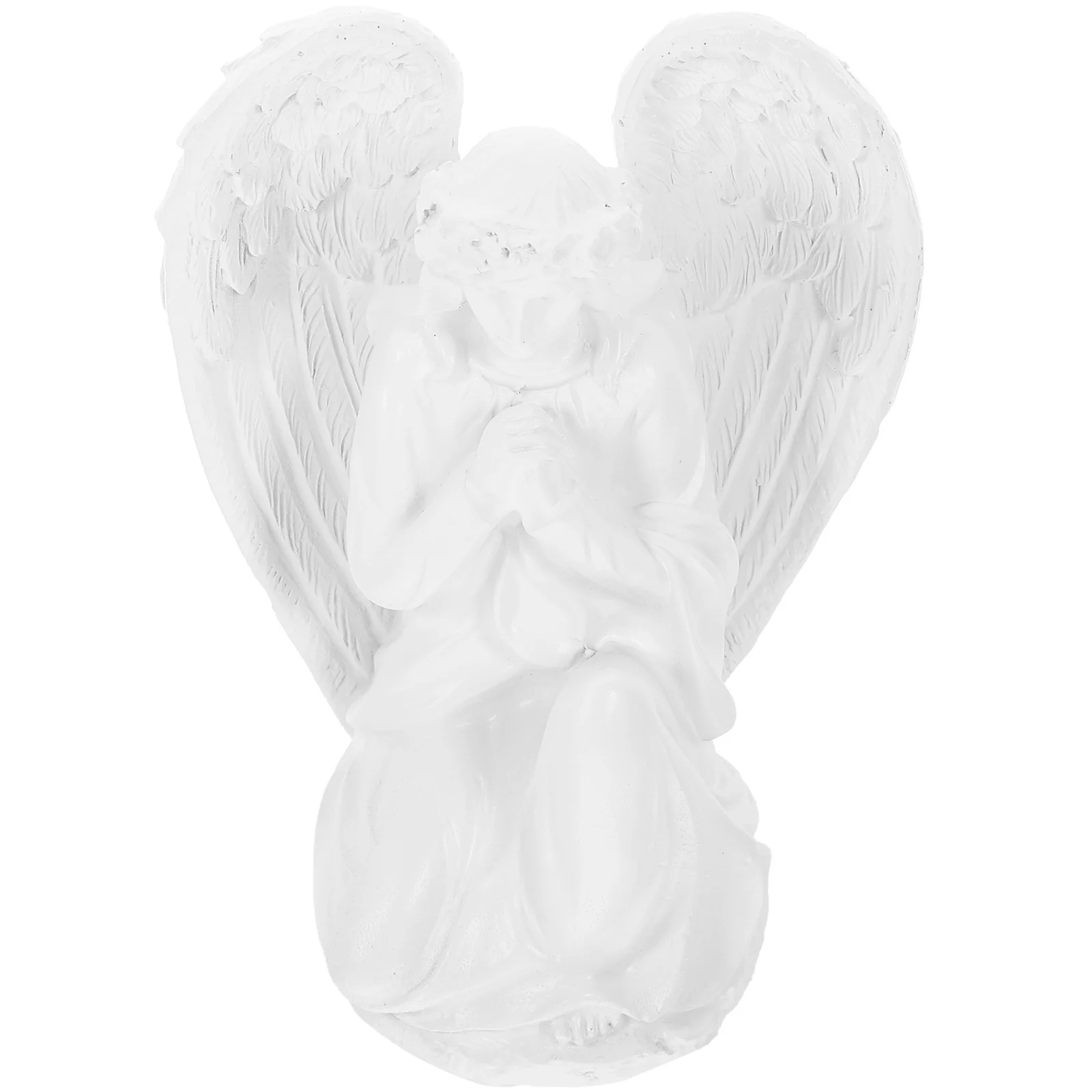 

Praying Angel Sculpture Resin Wing Desktop Decor Hand Carved Artware Home Ornaments Angel Sculpture Home Furnishing
