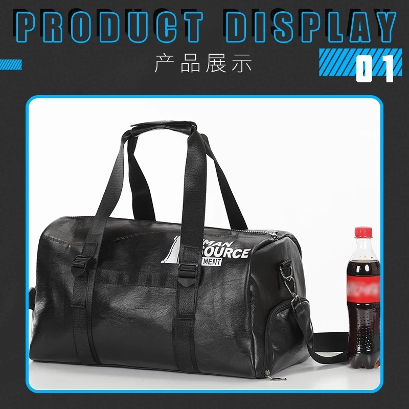 Game Arknights Cosplay Operator Search Large-capacity PU Leather Zipper Diagonal Travel Messenger Bag 50x26x27cm