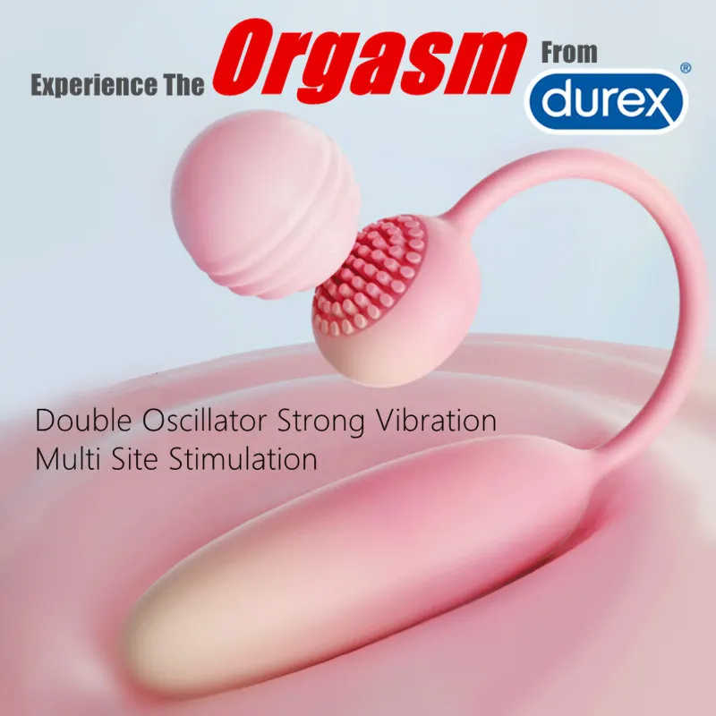 Durex Bullet Double Vibrator Wearable Portable Bullet Sex Orgasm Tool 7 Frequency G-Spot Stimulator Massage Sexy Toys For Women