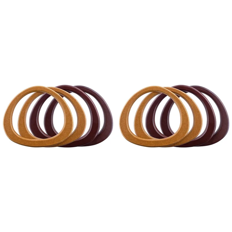 

-Вересень 8X деревянная ручка для кошелька, круглые деревянные ручки для вязаной крючком вязаной сумки, пляжная сумка, соломенная сумка, ручки для кошелька