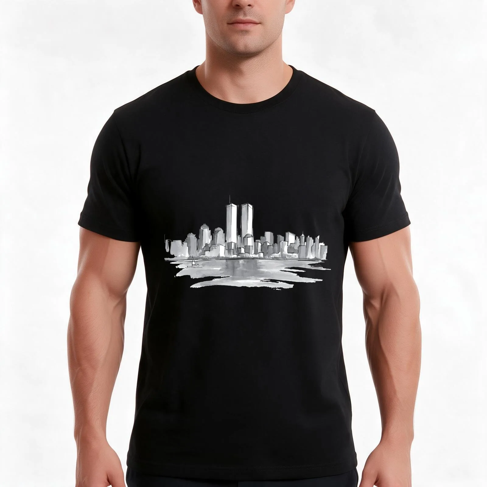 Never forget 9-11 Men T Shirt cotton t shirt man