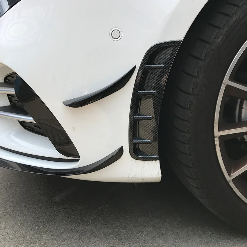 

For Mercedes Benz A Class A180L A200L 2019 Front Bumper Air Intake Wind Blade Diffuser Exterior Modification