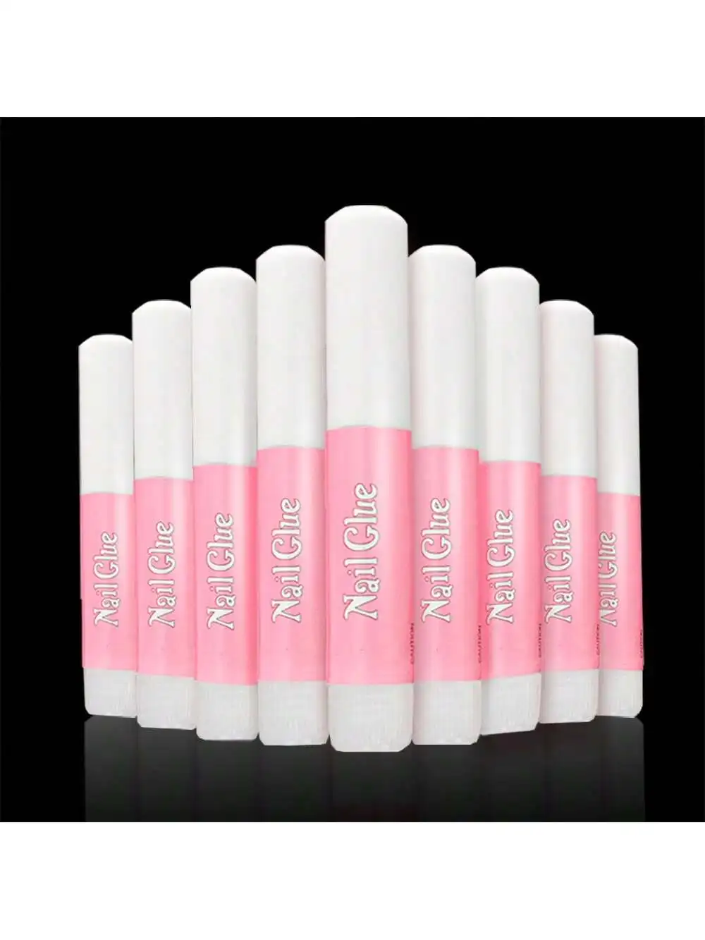 10 Pack 2g Acrylic Nail Glue, The Safe Formula Is Harmless to Real Nails, Transparent and Wipe-Free, Rhinestone Gem Gel Nail Glu