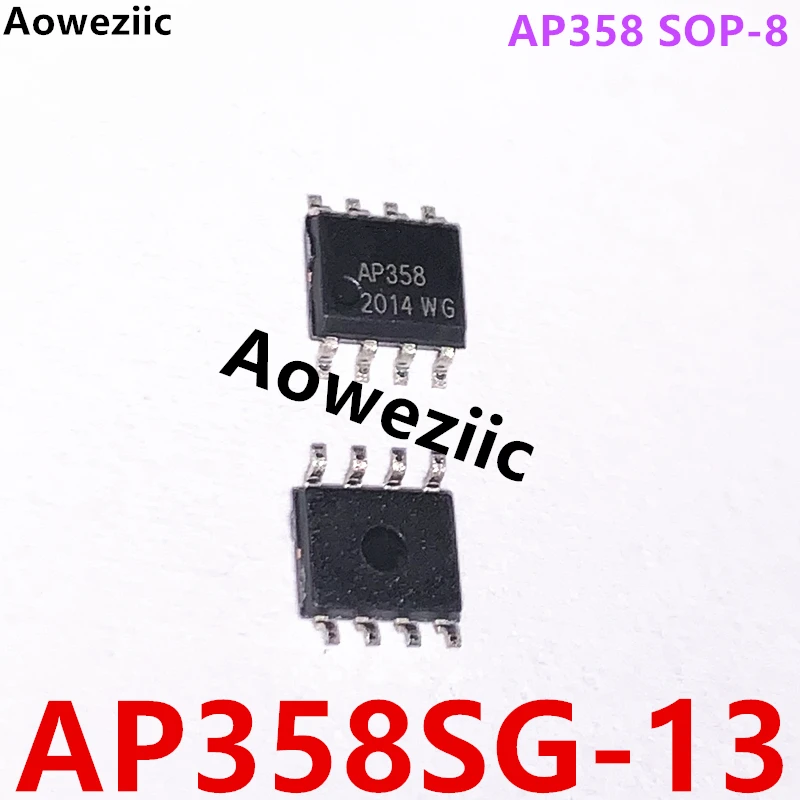 AP358SG-13 SOP-8L silkscreen AP358 low power dual operational amplifier chip IC brand new