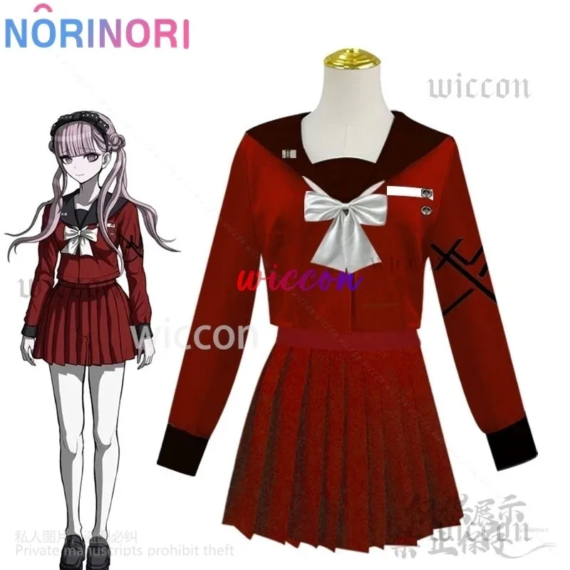 أنيمي لعبة المائة خط Tsukumo كاكو تأثيري حلي اليابانية جيراي كي الفتيات زي مدرسي JK فستان أحمر الوردي مخصص