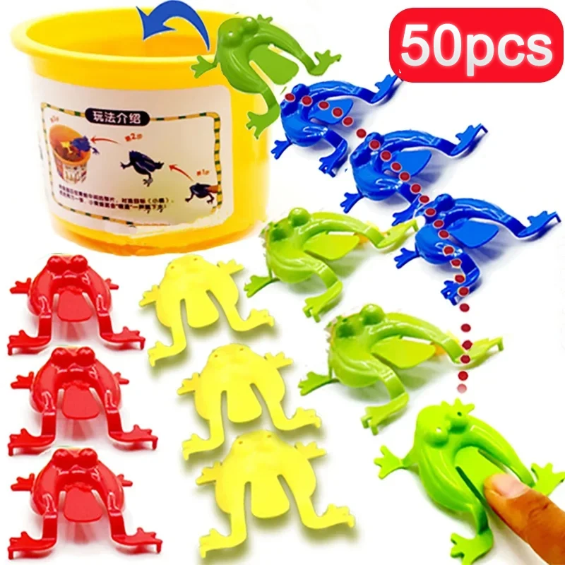 5-50 Jumping Frog Toys Family Parent Child Interaction Stress Relieving Toys Children's Parties Birthday Gifts Frog Supplies