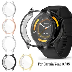Garmin Venu 3 / 3S 용 TPU 보호 케이스 액티브 풀 커버리지 스크린 프로텍터 스마트 시계 올라운드 범퍼 쉘 액세서리