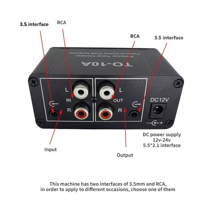 NE5532 สัญญาณเสียง Preamplifier Passive Tone Control สเตอริโอหูฟังเครื่องขยายเสียง Treble Bass Volume Control