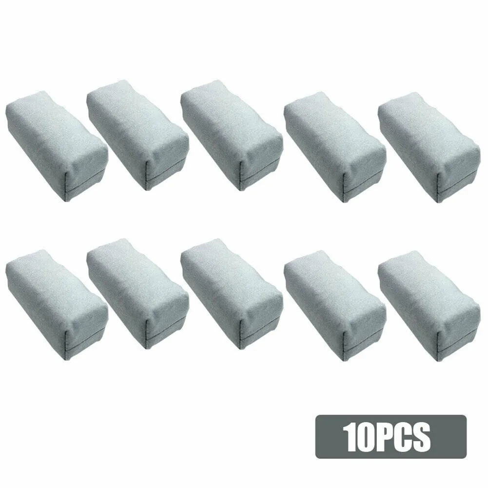 10Pcs Car Detailing Suede Sponge Applicator Use With Ceramic Coating Soft Sponge Automotive Care Tools For Cars Paint Metal