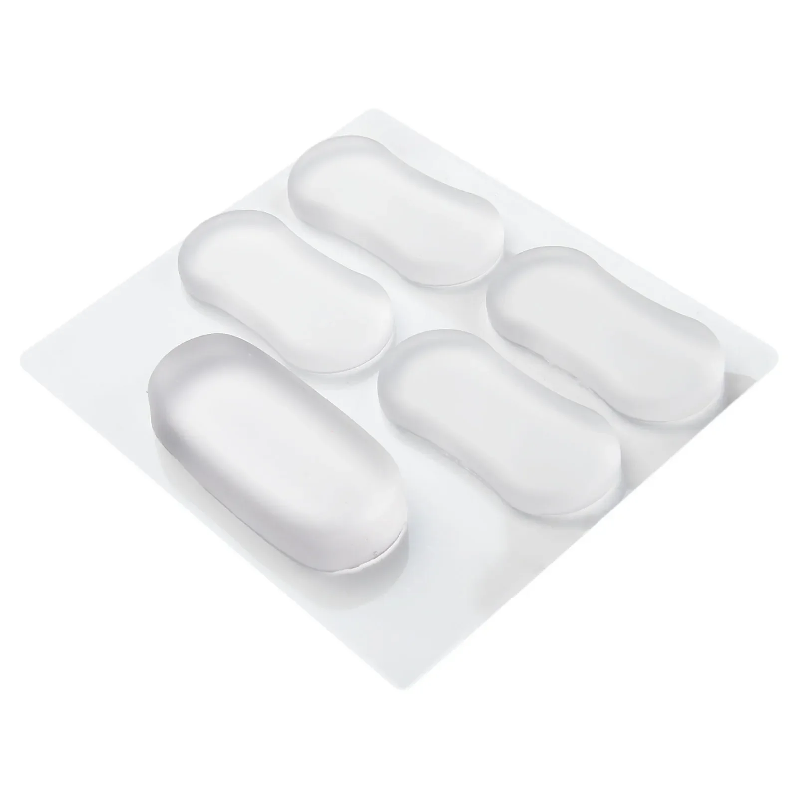 

5PCS Strong Adhesive Toilet Seat Cover Bumper Silent Anti-collision Transparent Rubber Pad Furniture Shockproof Bathroom Parts