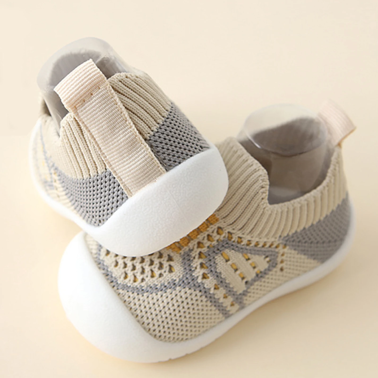 Infant Baby Sock Shoes Soft Rubber Sole Crib Shoes Anti-Slip First Walking Shoes