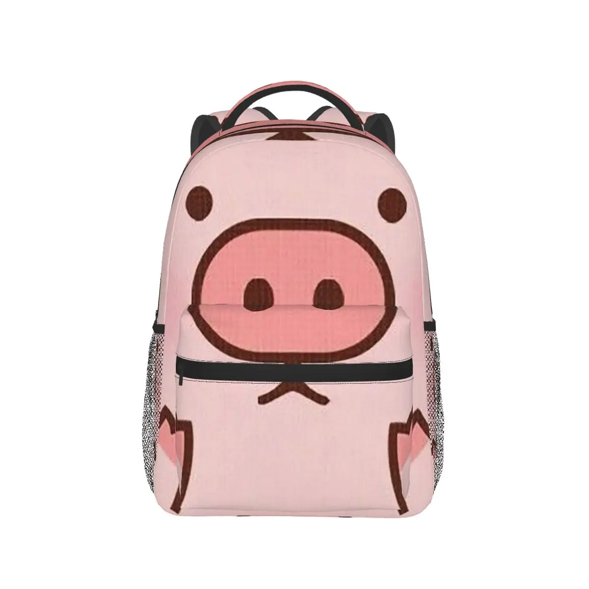 

Cartoon Pink Pig Head Design Backpack Hot Sale Daypack Large Capacity Boys Girls BookBag School Bag Shoulder Bags for Men Women