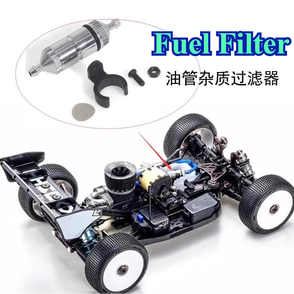 RC Nitro Buggy Fuel Filter 1/8 Scale Compatible for Kyosho MP10 MP10T MP9 1876 custom size RC Model Car Replacement Spare Parts