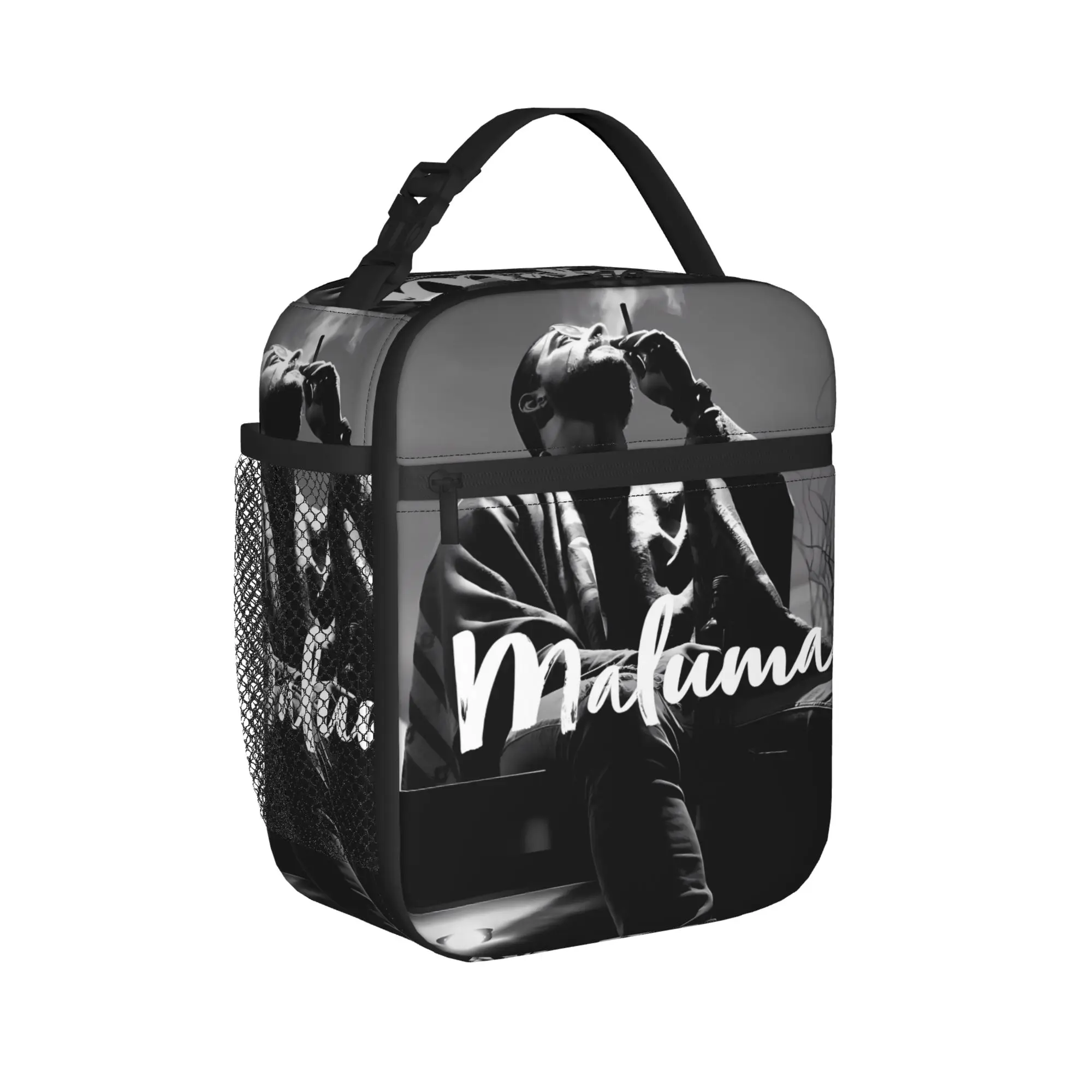Maluma Rapper Lunch Bag  Vintage Lunch Box For Girls Outdoor Picnic Portable Insulated Cooler Bag Oxford Thermal Lunch Bags