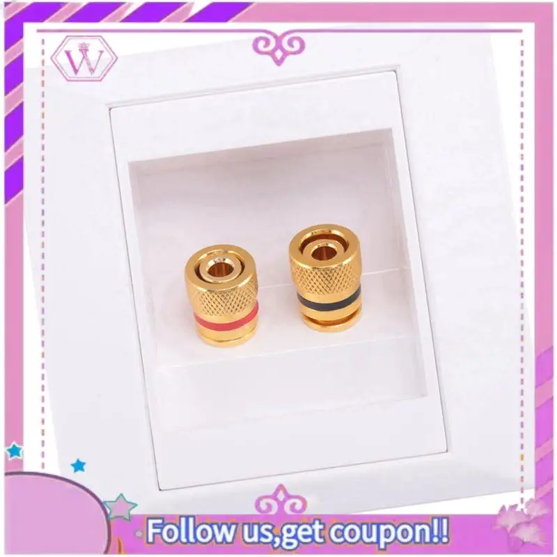 4X stopcontact aansluitpoort met 2-aansluiting luidspreker wit