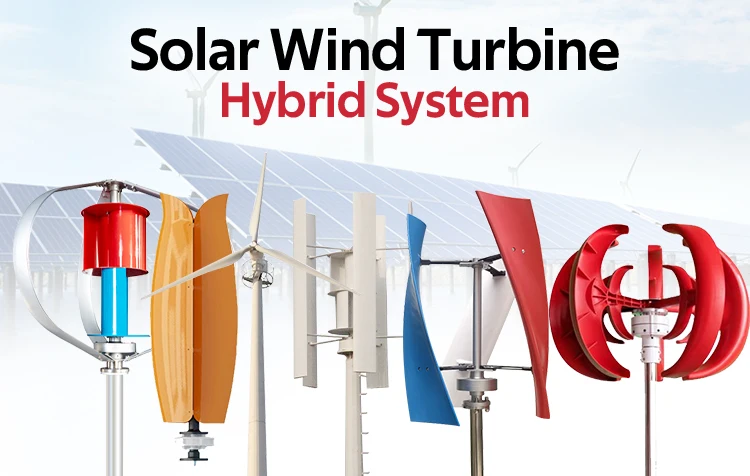 Complete System Solar Panels and Wind Power 300kwh 10mw 1mw Off Grid Hybrid Stationer Wind Solar Power System