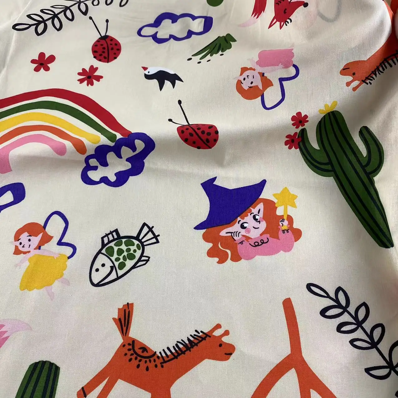 

Cartoon Printed 100% Cotton Poplin Fabric Spring Summer Dress Shirt Home Textile Diy Sewing Fabric