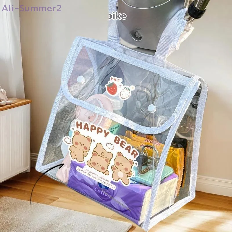 مركبة كهربية أمامية مقاومة للماء حقيبة للحمل بولي كلوريد الفينيل شفافة دراجة نارية تخزين جيب ركوب حقيبة التخزين #1