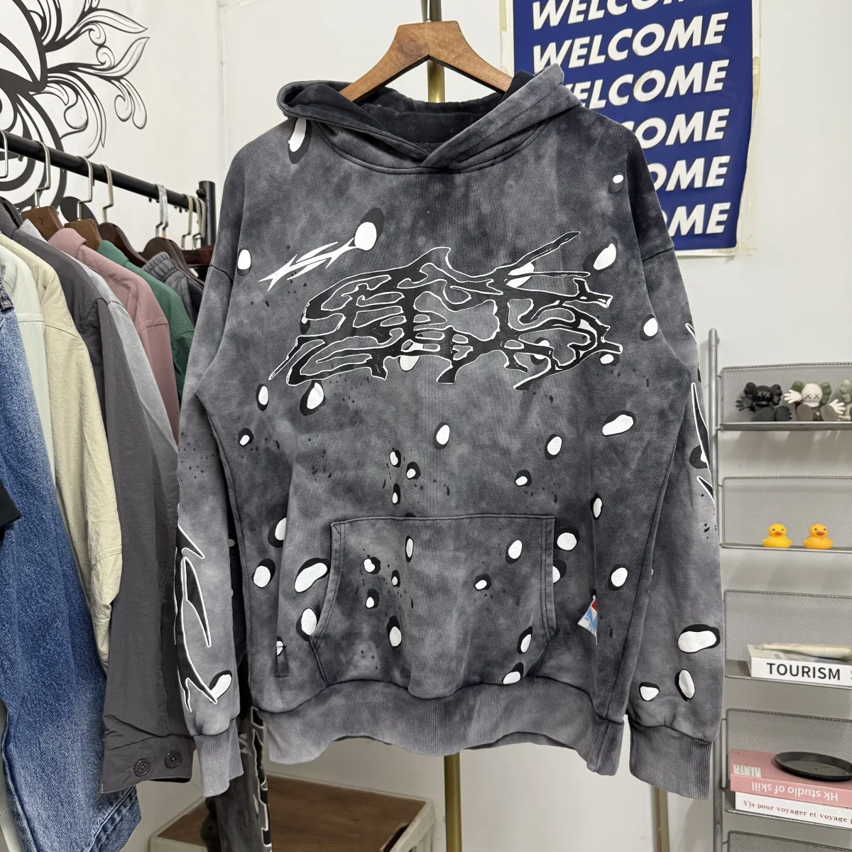 

Толстовка с капюшоном Waed American High Street, мужская и женская, свободная, с манжетами, Ne Long Sve, повседневная, удобная, Jaet