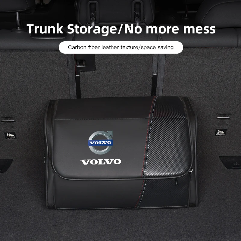 

Large Capacity Car Storage Box Auto Trunk Organizer Tools For Volvo XC90 V90 V60 XC60 V40 S80 S60 S90 C40 XC40 V70 XC70 C30 C70