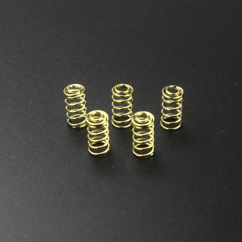 5.5mm (D) x 11mm (H) Gold Plated Spring (5 pcs)