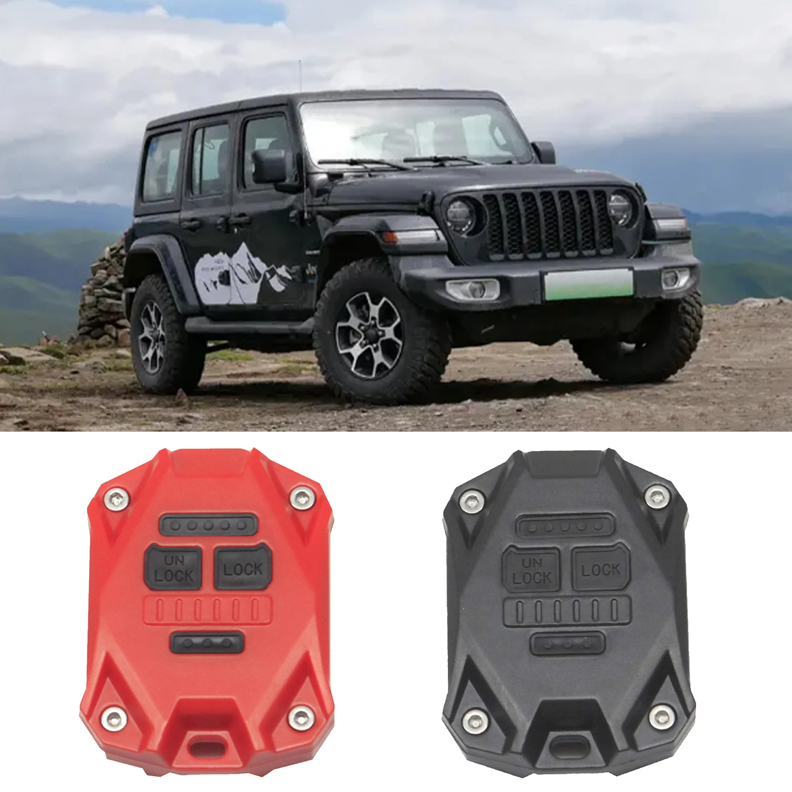 Durable Car Key Protective Shell For Jeep Wrangler JK 2007-2017